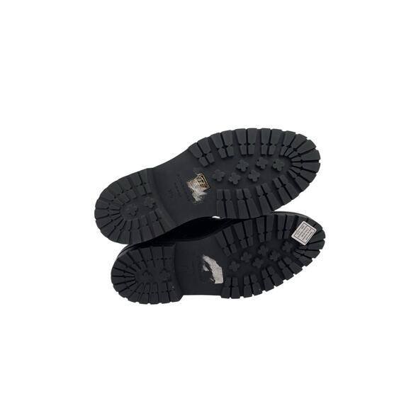 Burberry English Icons Everdon Brogue Black Ankle Boots Size 37.5 US 7.5 - Picture 8 of 11